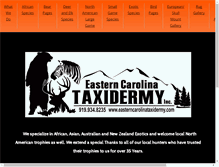Tablet Screenshot of easterncarolinataxidermy.com